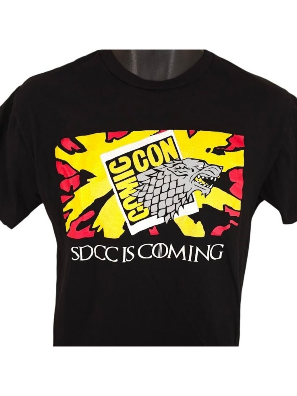 San Diego Comic Con T Shirt Mens Size Medium Black Game Of Thrones